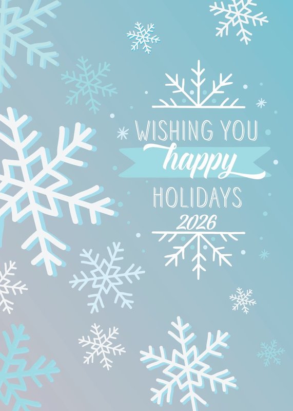 Snowflake Wishes card front