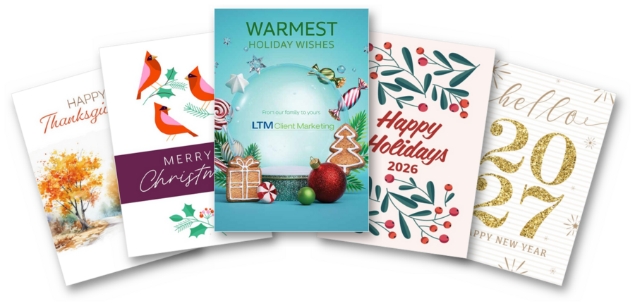 2026 greeting card designs for Thanksgiving, Christmas, the holidays and New Year